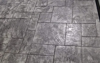 Béton empreinte